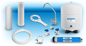 H2O Filter Warehouse 5 Stage Reverse Osmosis System Components