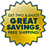 Buy 2 & Enjoy Great Savings, Free Shipping!
