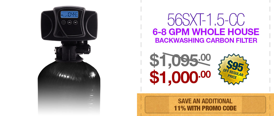Sale on Whole House Backwashing Carbon Water Filter