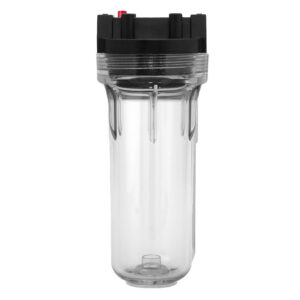 150435 10" Pentek Filter Housing (Clear) w/ 3/4" Ports & Pressure Release (Accepts 10" x 2.5" Cartridges)