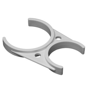 2-1/2" x 2" Double Clip - White