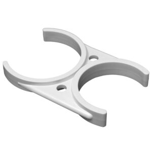 2-1/2" x 2-1/2" Double Clip - White