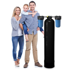Non-Backwashing Whole House Carbon Water Filter (10" Full-Flow Housings Sediment Pre & Post Filters & 1" Ports)