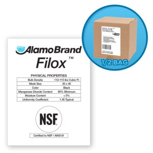 Filox High Performance Media for Iron, Hydrogen Sulfide and Manganese Removal - 1/2 Bag