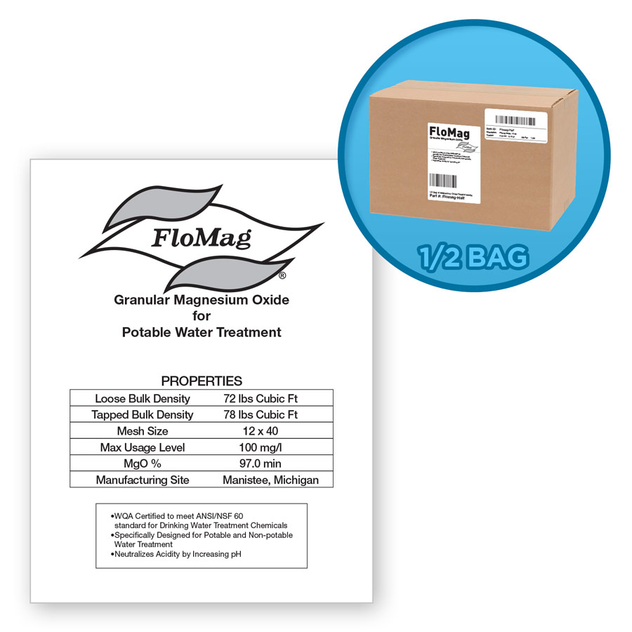 FloMag 25 Lbs. Granular Magnesium Oxide Mineral (1/2 Bag)
