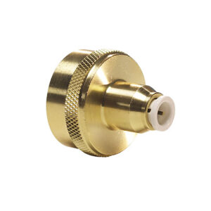 John Guest Brass 3/4" Garden Hose x 1/4" Tube Female Adaptor