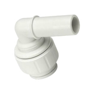 John Guest 3/4" CTS x 3/4" Plug-In Elbow (White Polypropylene)