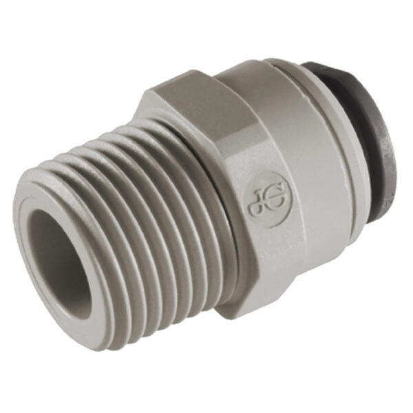 John Guest 1/2" x 1/2" NPTF Male Connector (Acetal)