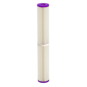 Harmsco Poly-Pleat 20" x 2-1/2", 1 Micron Pleated Sediment Cartridge (3.5 GPM, 7 sq ft Media)