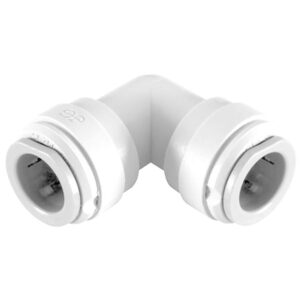 John Guest 1/4" Union Elbow (White Polypropylene)