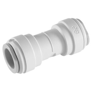 John Guest 3/8" (OD) Straight Union Connector (White Polypropylene)