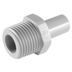 John Guest 1/4" Tube x 1/4" NPTF Stem Adaptor (Bag Only)