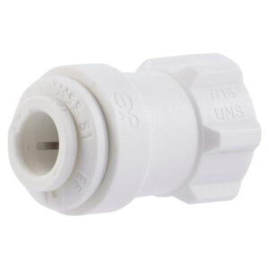 John Guest 1/4″ x 7/16″ Polypropylene White Faucet Connector (UNS Thread)