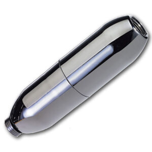 H2O International Handheld Shower Inline Filter with Chlorine Removal System (Chrome Finish)